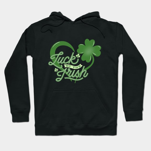 Luck of the Irish. Happy St. Patrick's Day! Celebrate with lucky cloves and lots of joy. Hoodie by UnCoverDesign